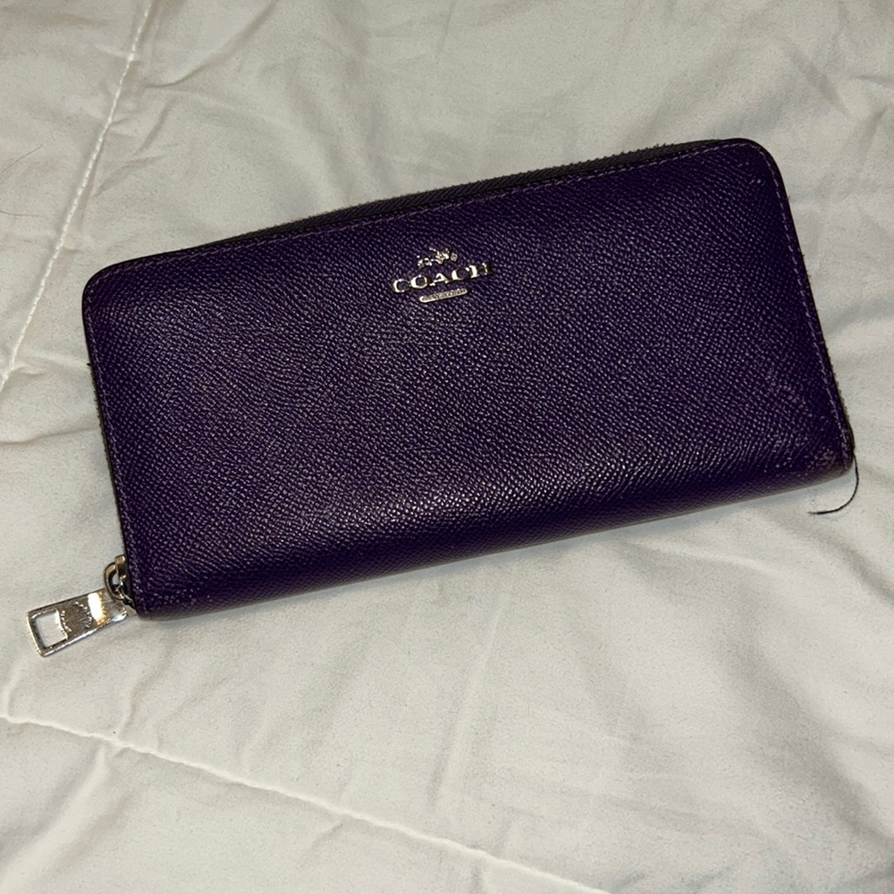 Purple Coach Wallet